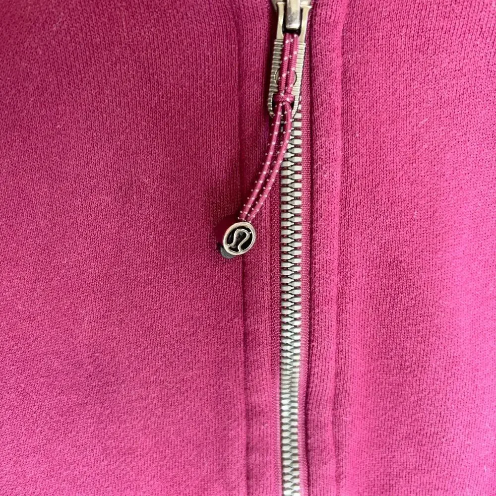 Lululemon Oversized Scuba Full Zip Hoodie Sweatshirt Pomegranate Red Size S/XS
